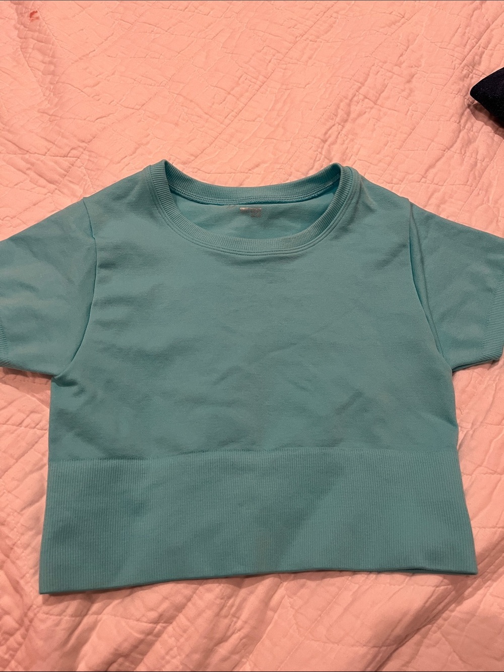 Women’s Crop Top - Teal Short Sleeve
